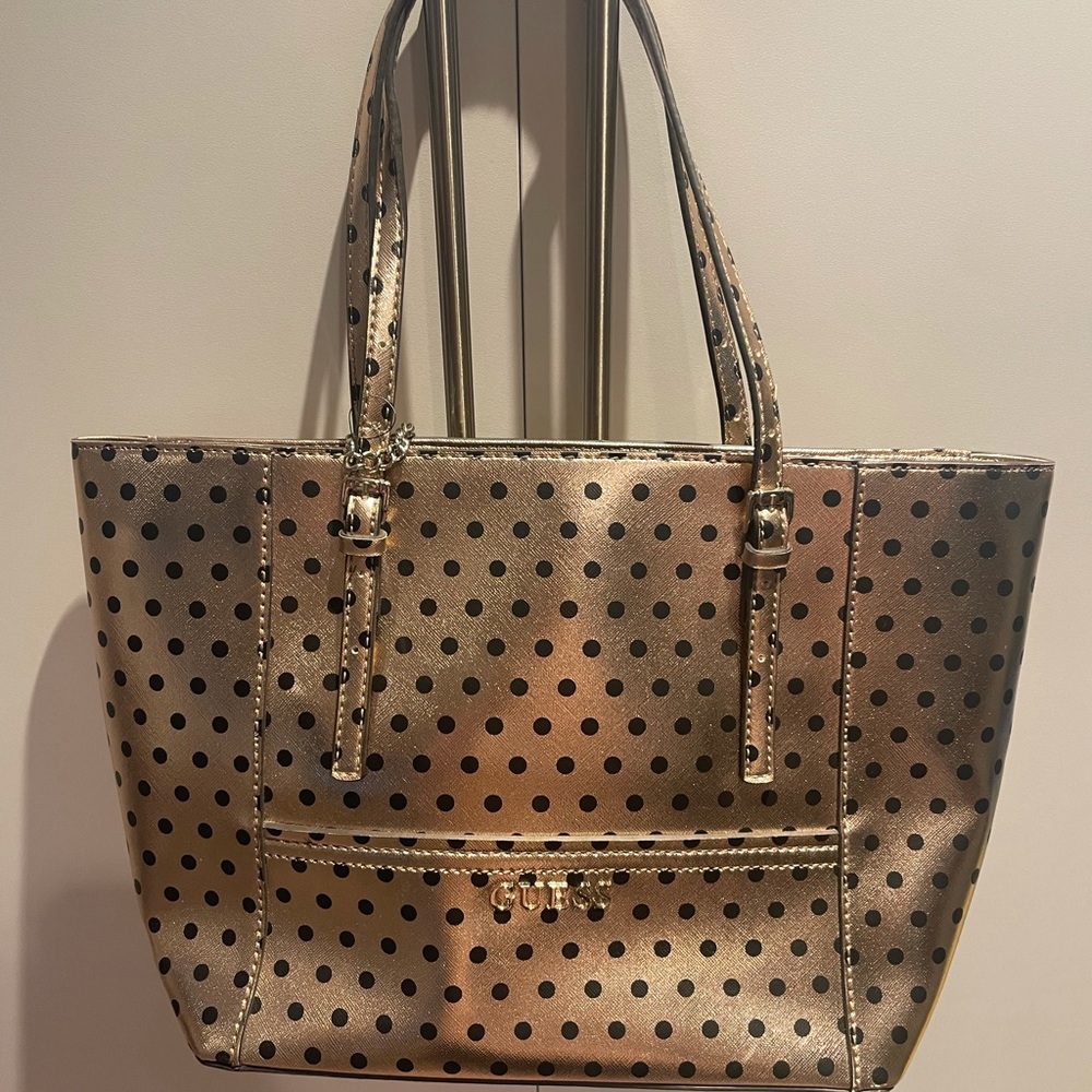 Rose Gold Polka Dot Guess Purse